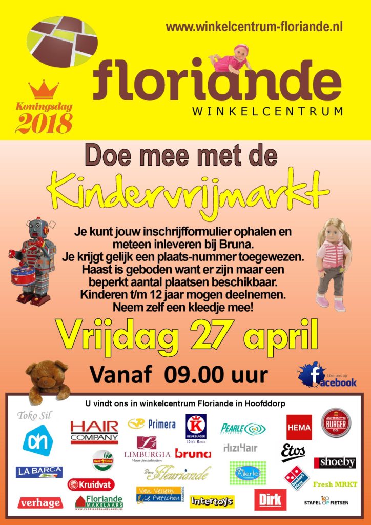 Kindervrijmarkt Floriande 2018